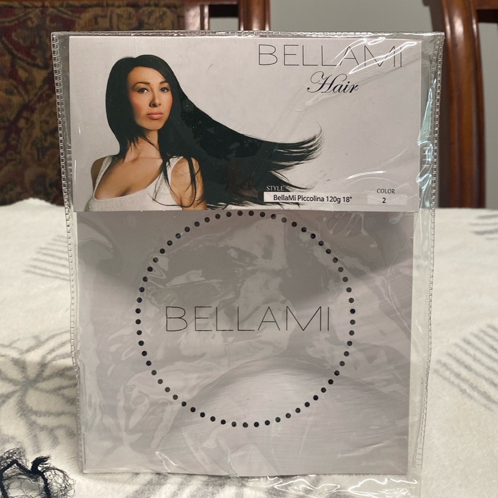 BellaMi Hair Extensions - Piccolina 120g 18” Color 2 (Chocolate Brown) - Picture 3 of 16
